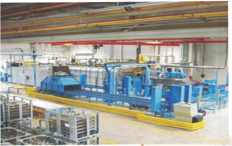 Heat treatment production line